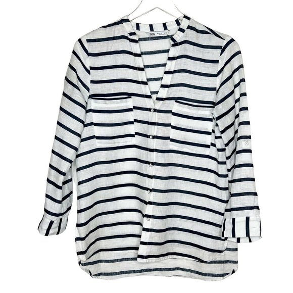 ZARA | Basic Linen Shirt - Picture 4 of 5